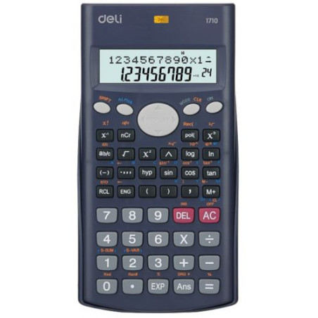 Калкулатор Deli Core - E1710, 10+2 dgt, научен, с капак