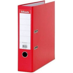 Класьор Esselte Eco - А4, 7.5 cm, РР, метален кант, сменяем етикет, червен