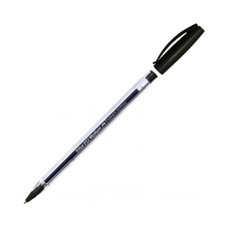 Химикалка Faber-Castell - 032 M, черна