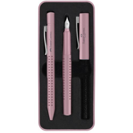 Химикалка и писалка Faber Castell Grip 2010 - Розови сенки