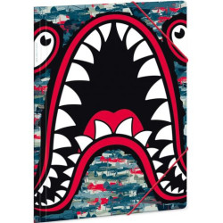 Папка с ластик Ars Una Flying Sharks - А4