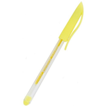 Химикалка Marvy Uchida - SB10 Fluo, 1.0 mm, жълта