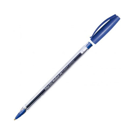 Химикалка Faber-Castell - 032 M, синя