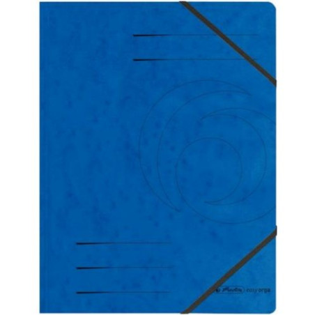 Папка с ластик Herlitz - Quality, синя