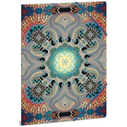 Папка с ластик Ars Una Mandala - Line, А4