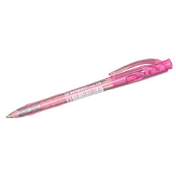 Химикалка с механизъм, Stabilo, Liner F, Розов