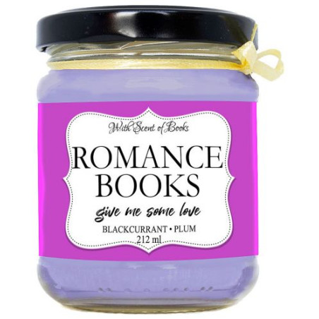 Ароматна свещ - Romance Books, 212 ml