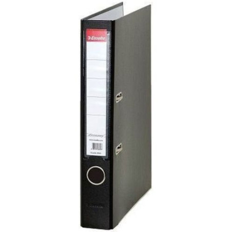 Класьор Esselte Eco - А4, 5 cm, PP, метален кант, сменяем етикет, черен
