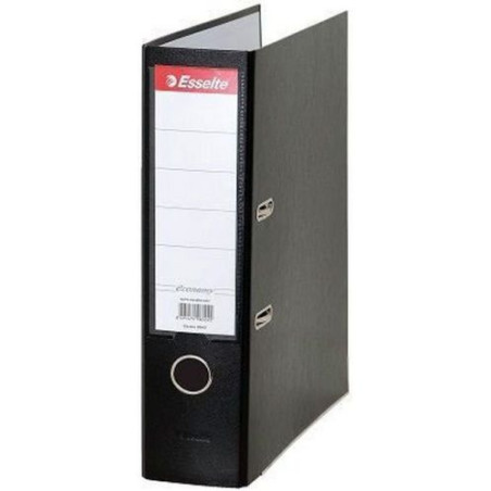 Класьор Esselte Eco - А4, 7.5 cm, РР, метален кант, сменяем етикет, черен