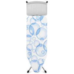 Дъска за гладене Brabantia - PerfectFlow Bubbles, 124 x 45 cm с поставка за парогенератор