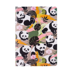 Тетрадка А5 Coolpack мека корица PP 32л. квадратчета Panda Gang