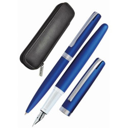 Комплект писалка и химикалка Online Eleganza - Satin Blue