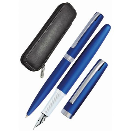 Комплект писалка и химикалка Online Eleganza - Satin Blue