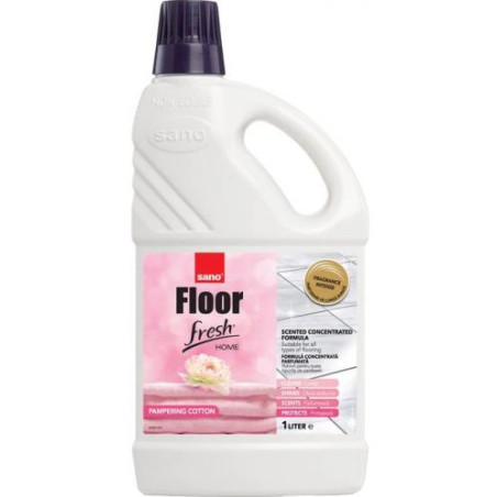 Препарат за под Sano - Floor Fresh Home Cotton, 1 L