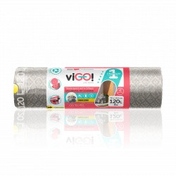 ТОРБИ ЗА СМЕТ SILVER 120L С ВРЪЗКА 8БР. PREMIUM №1 VIGO