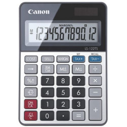 Калкулатор Canon - LS-122TSDBL, 12-разряден, сив