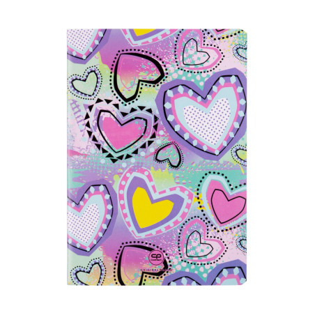 Тетрадка А5 Coolpack мека корица PP 32 л. ред Pastel Hearts