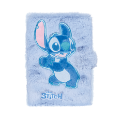 Пухкава тетрадка A5 – Stitch Fluffy BLUE
