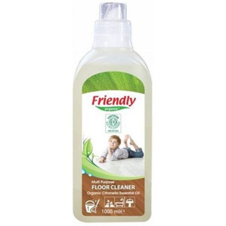 Универсален препарат за почистване на под Friendly, цитронела, 1000 мл