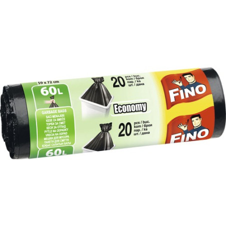Торби за смет Fino Economy, 60л, 20бр