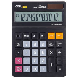 Калкулатор Deli Smart - EM01420, 12 dgt, черен