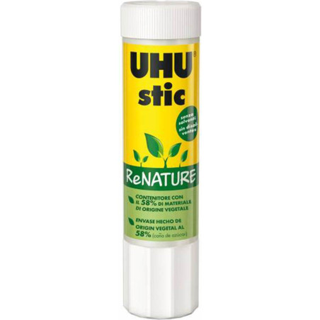 UHU ReNature, Лепило за хартия, стик, 8.2 гр