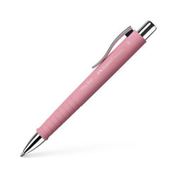 Химикалка Faber-Castell - Poly Ball XB, светлорозова