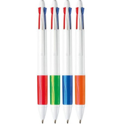Химикалка Carioca - 1.0 mm, 4 цвята, асортимент