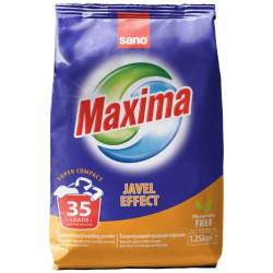 Прах за пране Sano - Maxima Javel Effect, 35 пранета, 1.25 kg