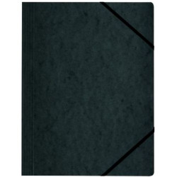 Папка с ластик Herlitz - Quality, черна