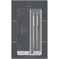 Комплект химикалка Parker Jotter Stainless Steel - С автоматичен молив