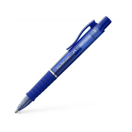 Химикалка Faber-Castell Poly Ball View - Синя