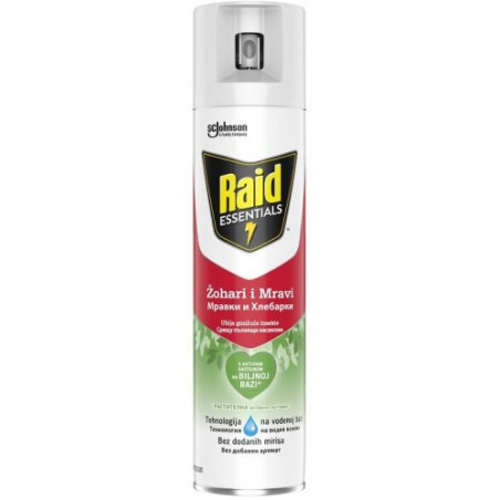 RAID Аерозол Essential CIK, инсектицид, 400мл.