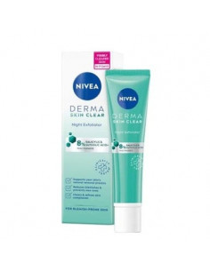Nivea Derma Skin Clear Нощен ексфолиант х40 мл