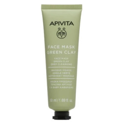 Apivita дълбоко почистваща маска за лице със зелена глина 50ml