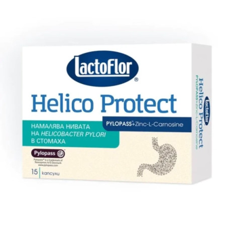 LactoFlor Helico Protect капсули за нормална киселинност в стомаха х15
