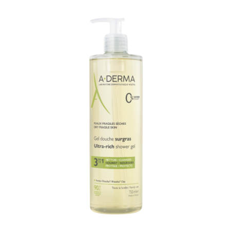 A-Derma Свръхобогатен душ гел 3в1 750мл