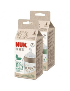 NUK for Nature Шише със силиконов биберон 0+ месеца S размер х150 мл