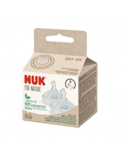 NUK for Nature Силиконов биберон за хранене softer S размер x2 броя