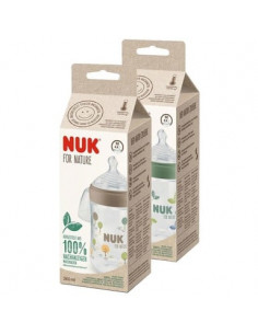 NUK for Nature Шише със силиконов биберон 0+ месеца M размер х260 мл