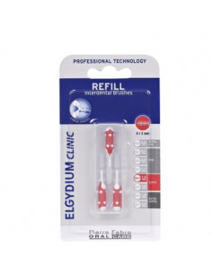 Elgydium Trio Compact Refill Интердентални четки червени х3 бр