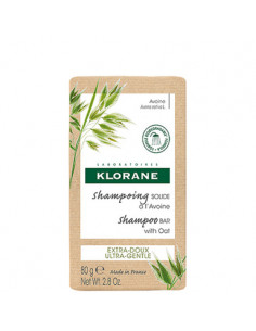 Klorane Твърд шампоан с овес за всеки тип коса х80 г