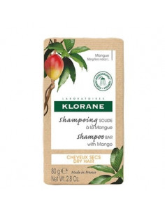 Klorane Твърд шампоан с манго за суха коса х80 г