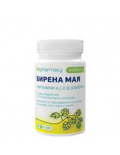 SOpharmacy Бирена мая с витамини А С Е В₁ и биотин х60 таблетки