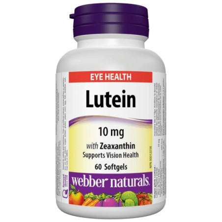 Лутеин софтгел капсули 10мг х60 Webber Naturals