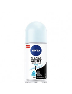 Nivea Black and White Invisible Pure Дезодорант рол он за жени х50 мл