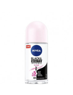 Nivea Black and White Invisible Clear Дезодорант рол-он за жени x50 мл