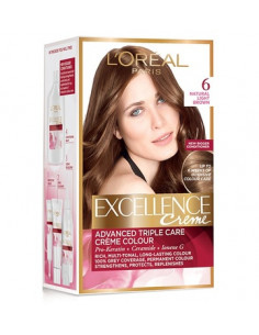 Loreal Excellence Creme Боя за коса 6 светло кафяв