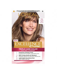 Loreal Excellence Creme Боя за коса 7.1 пепеляво рус