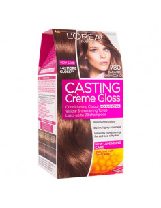 Loreal Casting Creme Gloss Боя за коса без амоняк 780 карамел мокачино